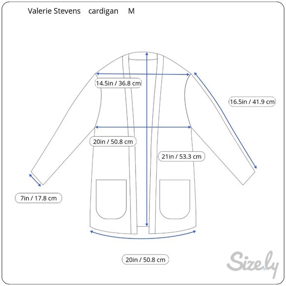 Valerie Stevens Tribal Aztec Print Open Front Boho Cardigan 3/4 sleeves sz M - Picture 7 of 7